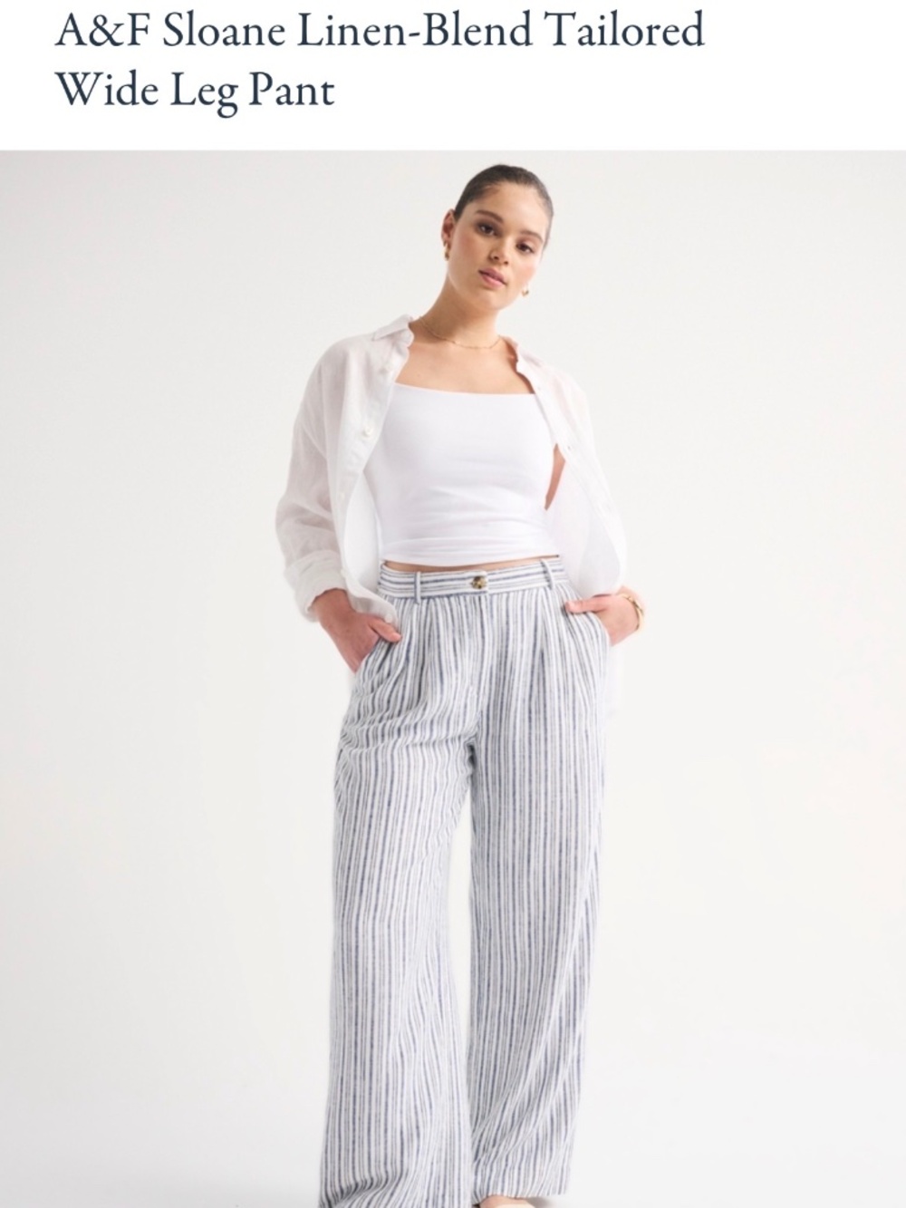 Abercrombie Sloan tailored linen pants